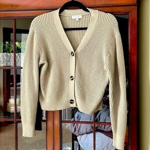 Warm & Cozy Brand sweater, size large. Dried sage color.